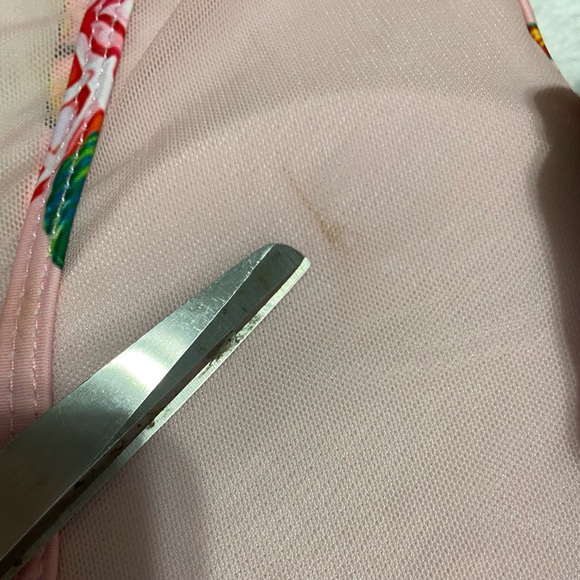 2️⃣ Tempt Me Women’s One Piece Swimsuits Pink and Black Flower V-Neckline Mesh. - Picture 16 of 16